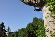 Gernefels, Super nase 8+, Václav Chalupníček at the beginning of the roof.